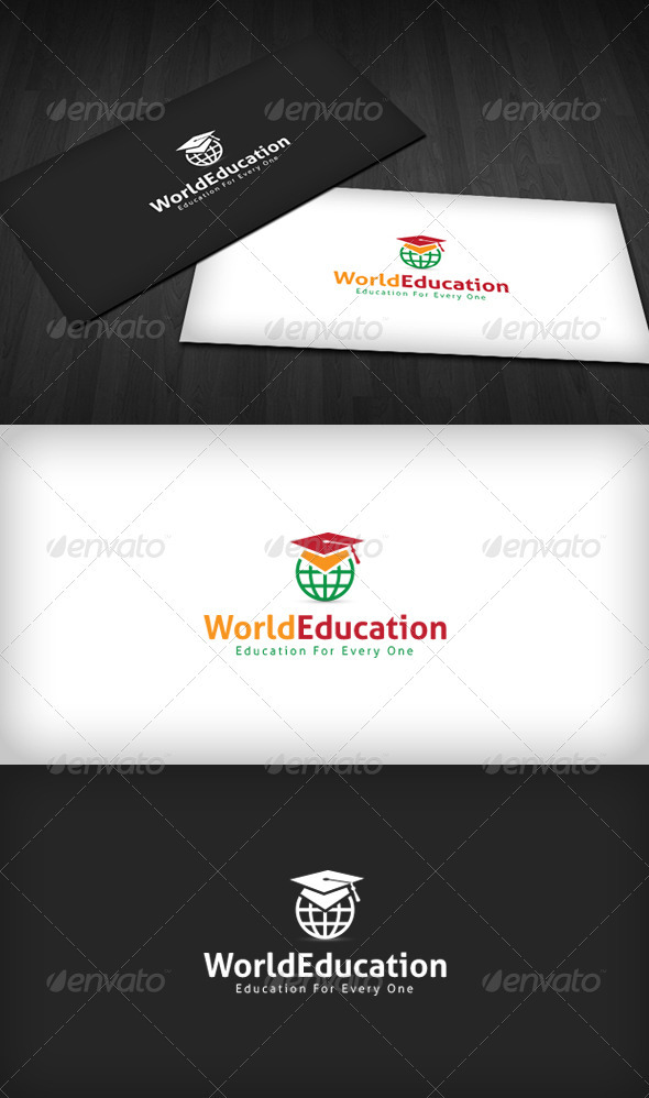 World Education Logo - Objects Logo Templates