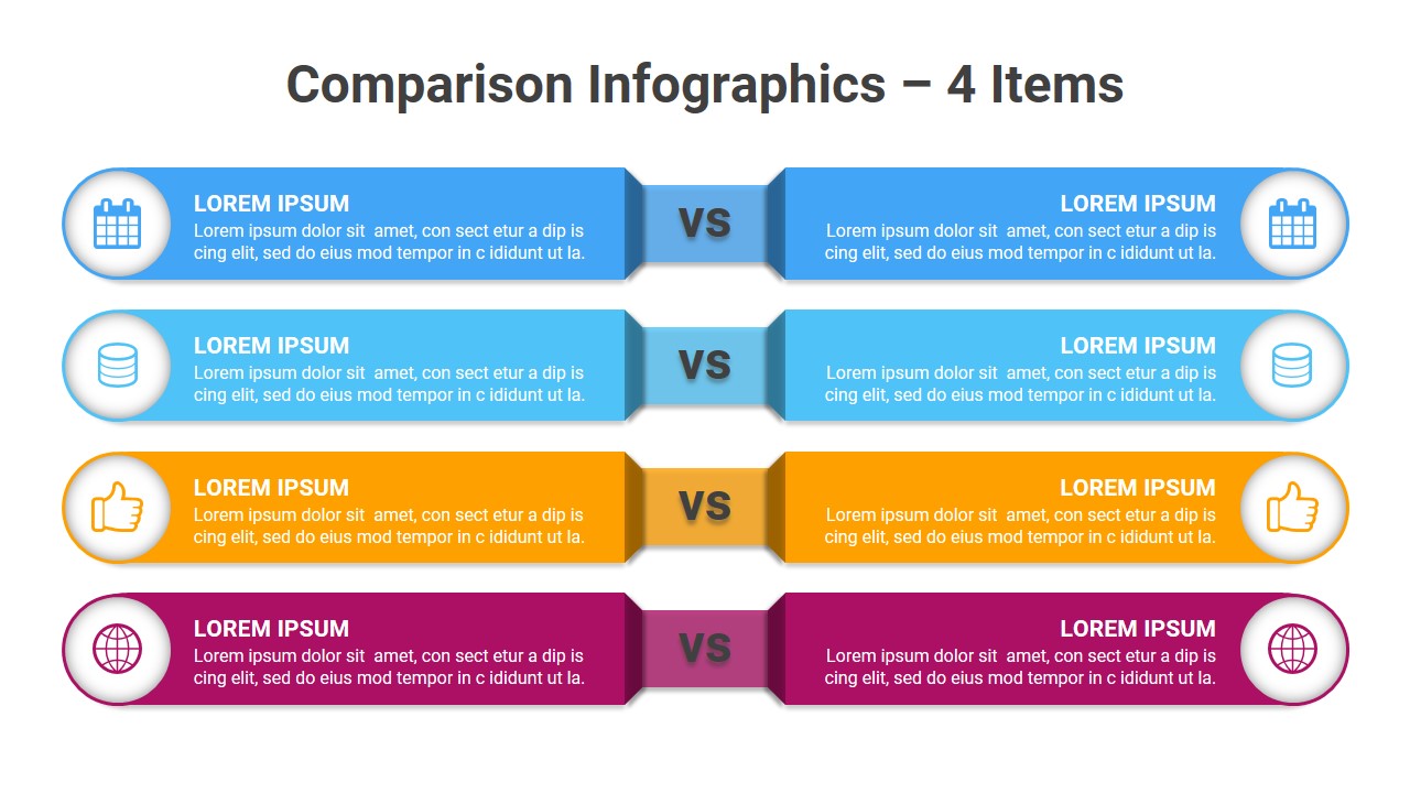 Comparison Infographics Google Slides Diagrams Template by Slide_Gold