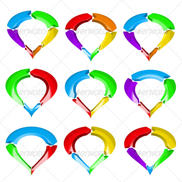 Abstract arrows - Decorative Symbols Decorative
