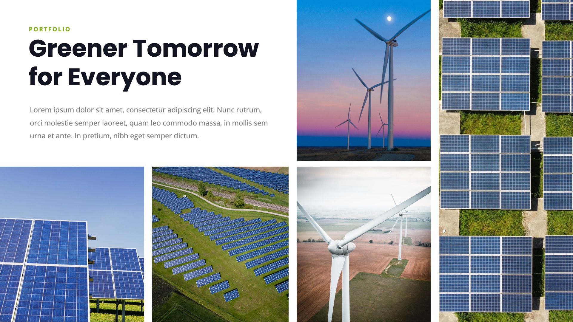 Enerjiz - Renewable Energy & Solar Keynote Template, Presentation Templates