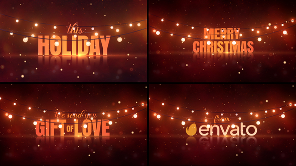 Christmas Lights Wishes - VideoHive 29833016