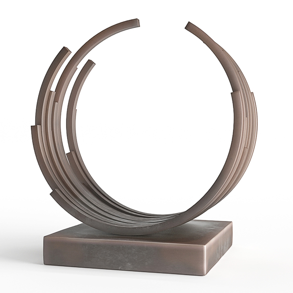 Abstract Bronze Art - 3Docean 29836198