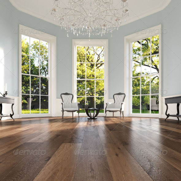 20 Wood Floor Planks - Truffle - 3DOcean Item for Sale