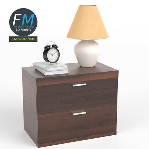 Bedside table set - 3Docean 17351725