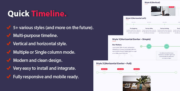 Quick Timeline For WordPress