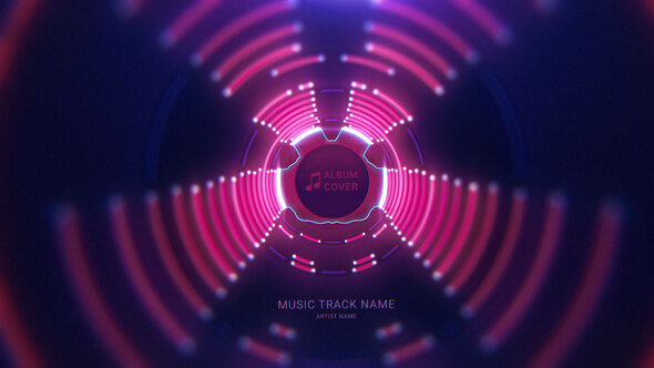 Neon Tunnel Music Visualizer