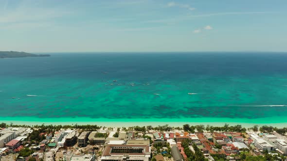 Boracay Island with White Sandy Beach Philippines alt