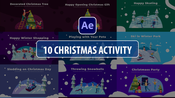 Christmas Activity Scenes | After Effects