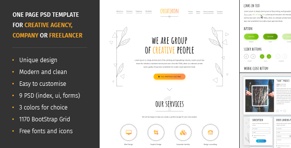 Creatikon One - ThemeForest 21355093