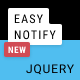 EasyNotify: Lightweight Responsive jQuery Plugin for Modern Notification