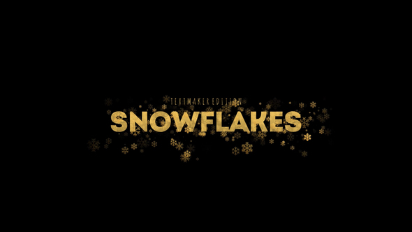 Gold & Silver Snowflake Titles // DaVinci Resolve