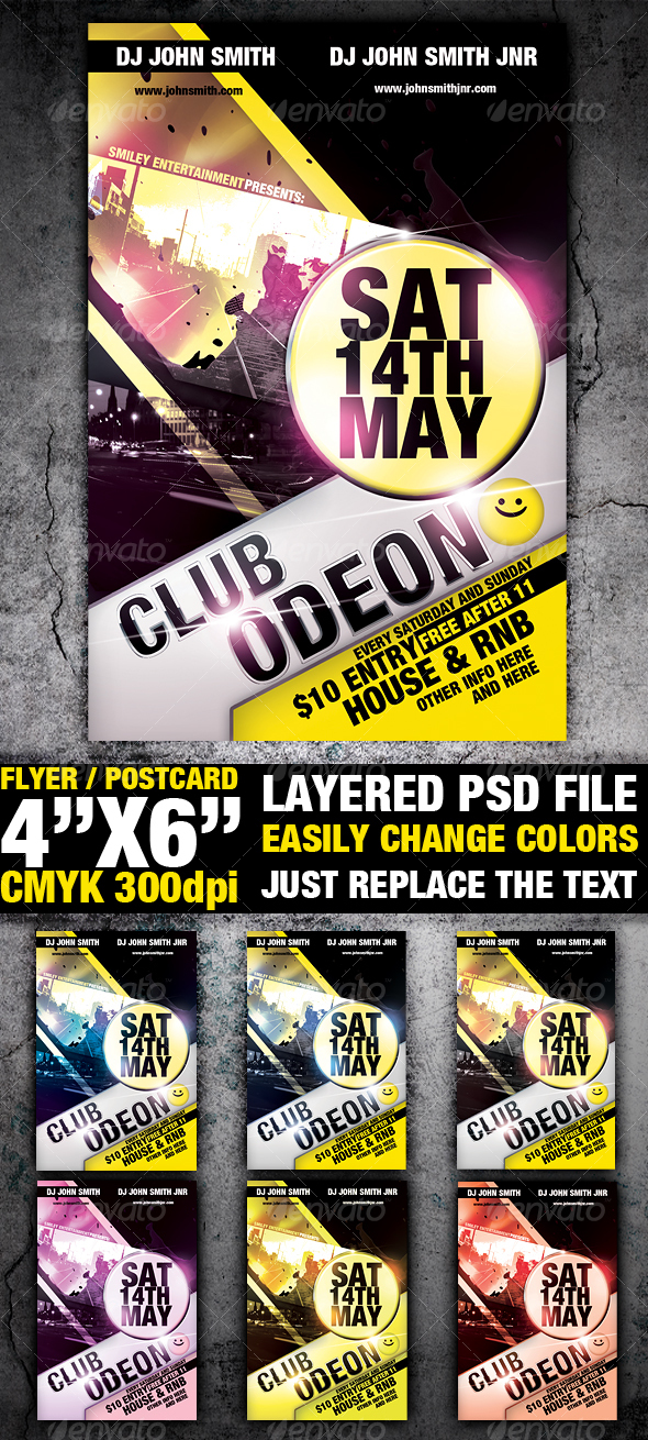 Club Flyer Template - Clubs & Parties Events