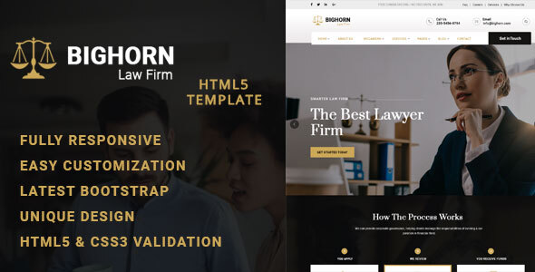 Incredible Bighorn -Lawyer, consulting HTML Template