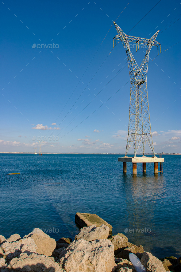 Electric pylon - Stock Photo - Images