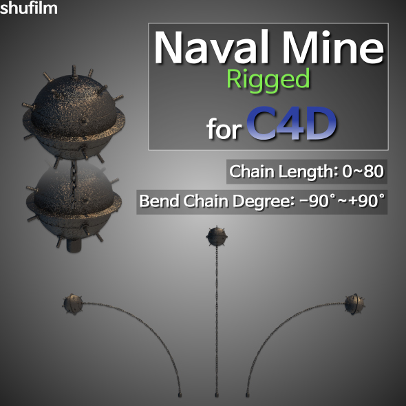 Naval Mine Rigged - 3Docean 29868157