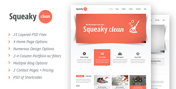 Squeaky Clean - ThemeForest 2752703