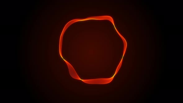 Animation Red Color Glow Circle Waves Line Background alt