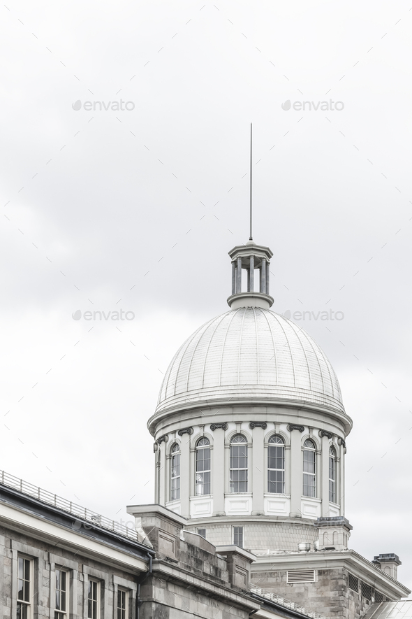 Dome of Bonsecours market in Montreal - Stock Photo - Images