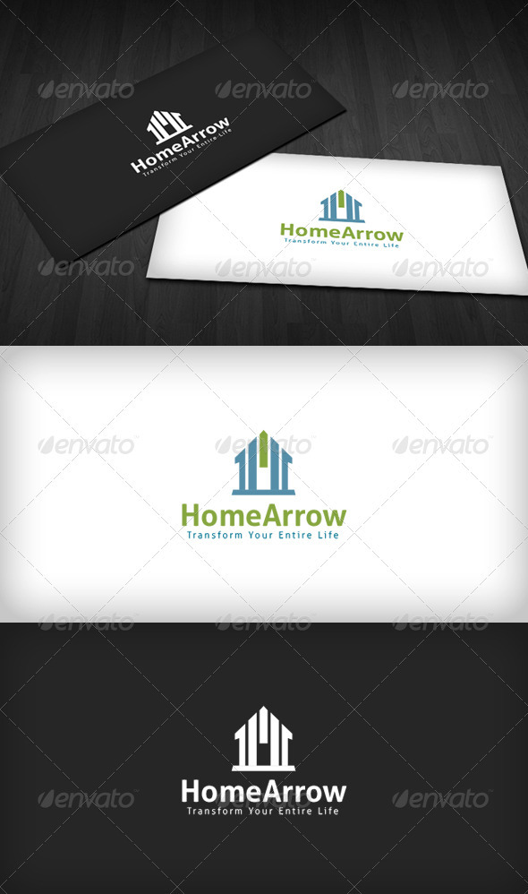 Home Arrow Logo - Buildings Logo Templates