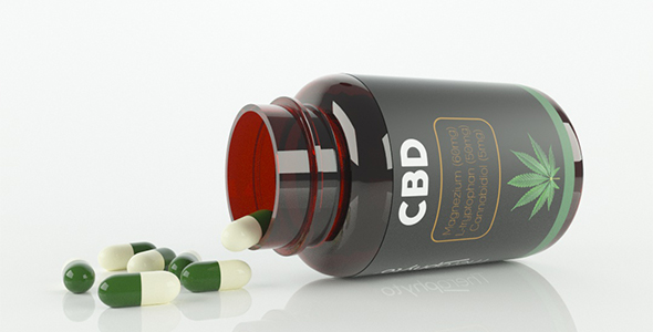 Realistic Supplement Bottle - 3Docean 29897092