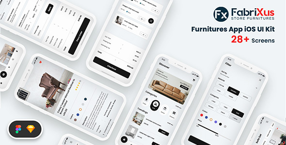 FabriXus - Furniture eCommerce Mobile App UI