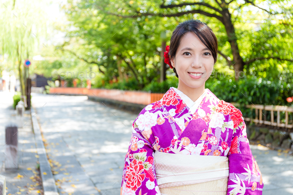 Japanese female traditional outlet dress