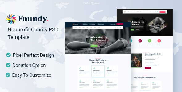 Foundy - Charity PSD Template