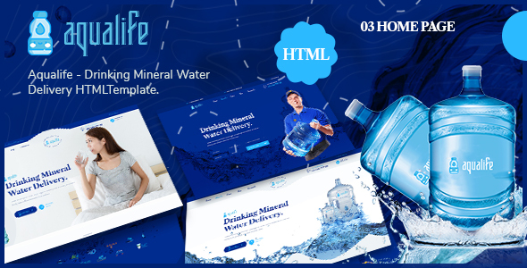 Aqualife - Drinking Mineral Water Delivery HTML5 Template