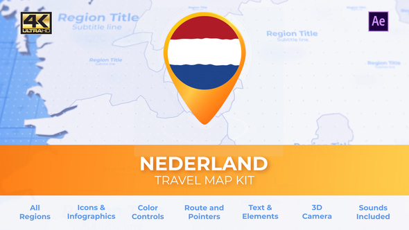 Netherlands Map Kit - Nederland Travel Map