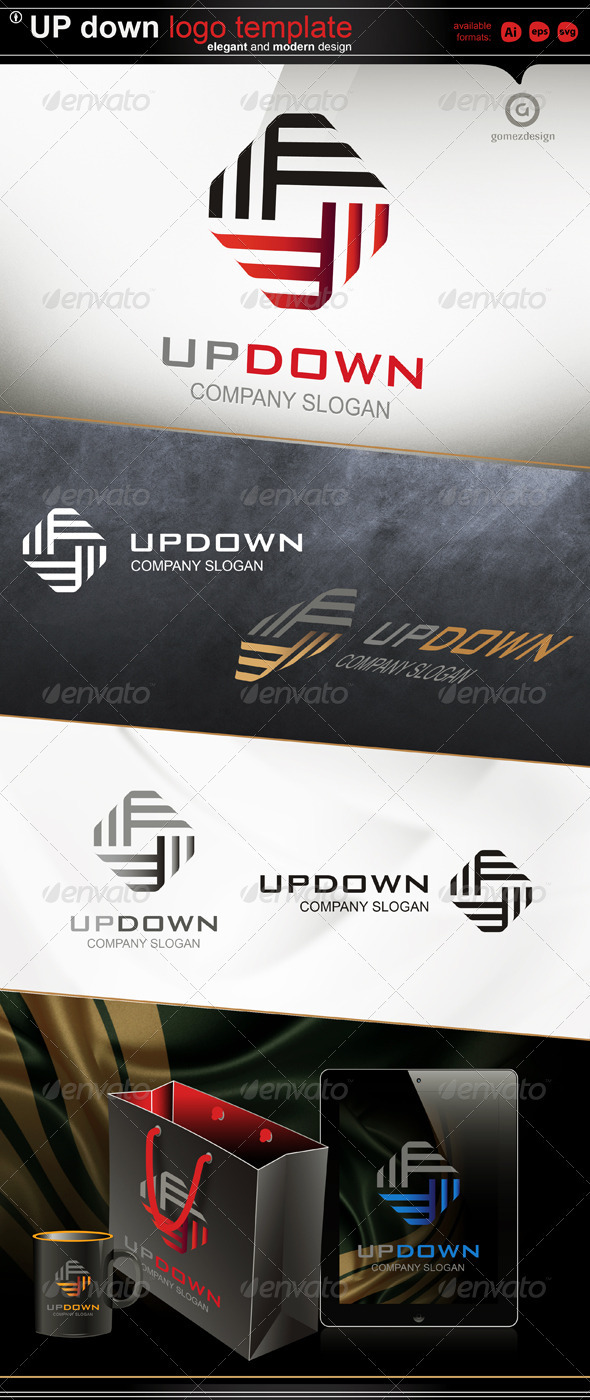Up Down - Abstract Logo Templates