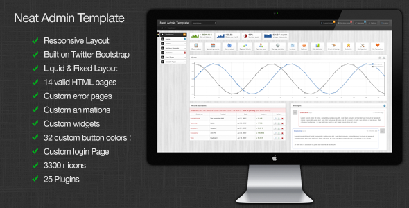 Neat Admin - Responsive Admin Template
