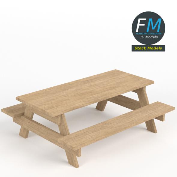 Picnic table - 3Docean 22118461