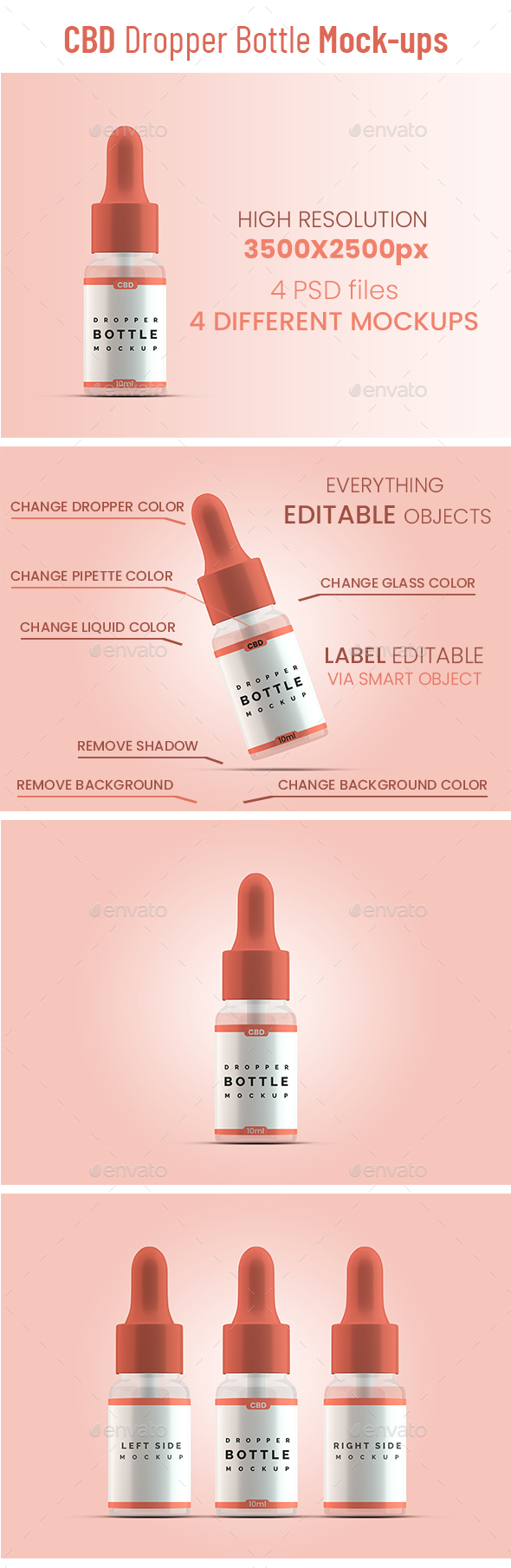 Download Cbd Dropper Bottle Mockup 10ml By Creativejun Graphicriver