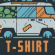 Adventure Bus T-Shirt Design