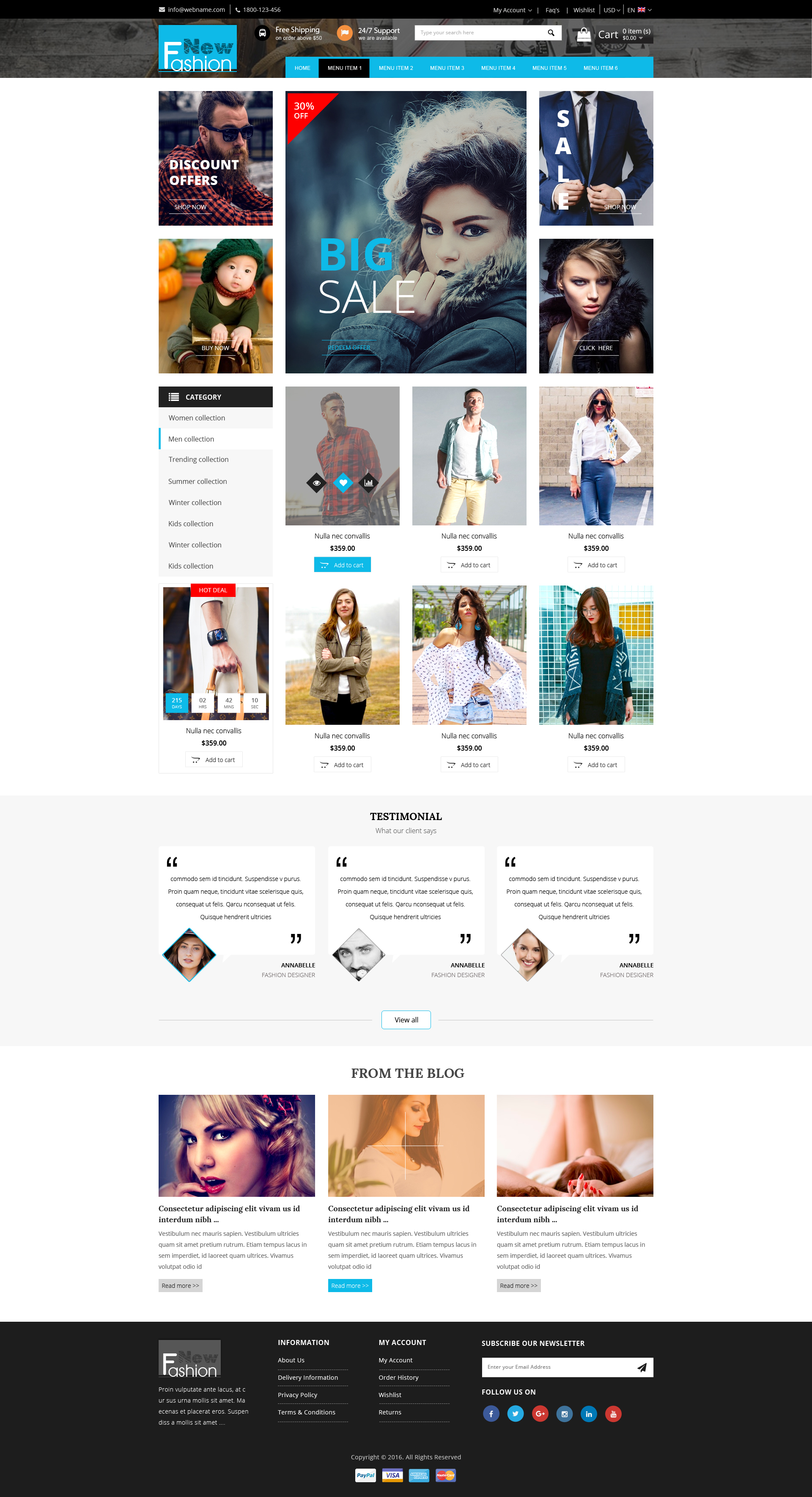 Fashion eCommerce Html Template by TmdStudio | ThemeForest