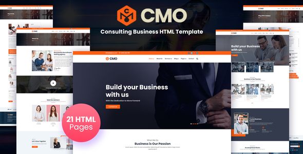 Extraordinary CMO -  Consulting Business HTML Template