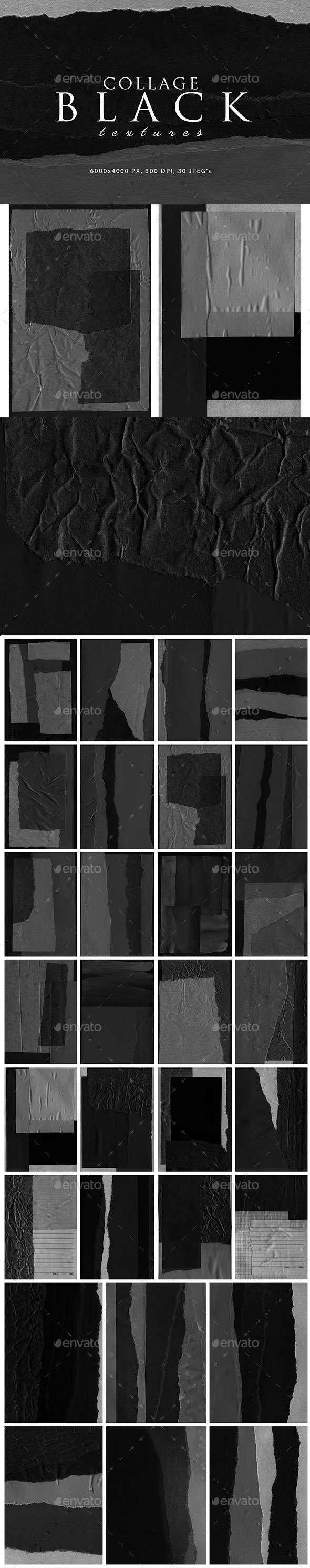 [DOWNLOAD]Black Paper Collage Textures