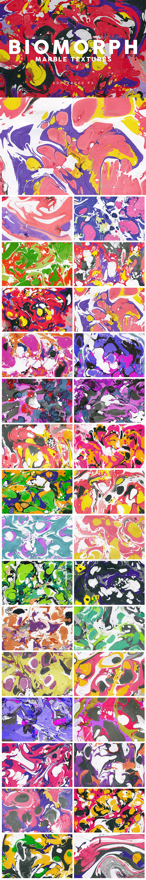 Biomorphic Marble Backgrounds 2