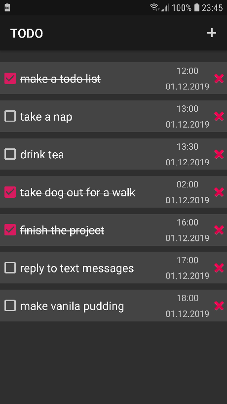 android checklist app source code