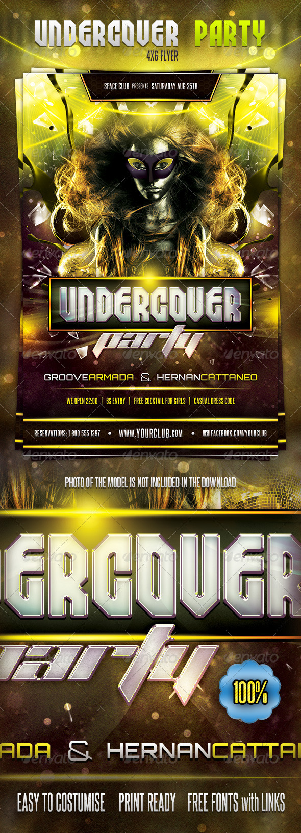 Undercover Party Flyer - Clubs & Parties Events