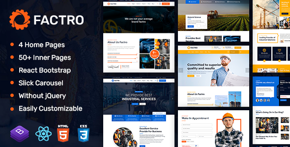 Special Factro : Industrial Multipurpose React Template