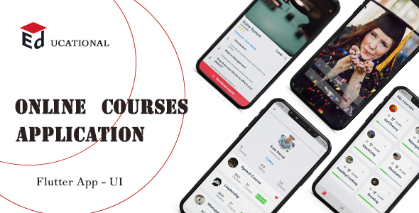 Online Courses  App  Flutter UI