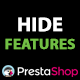 Hide selected features on Prestashop product page