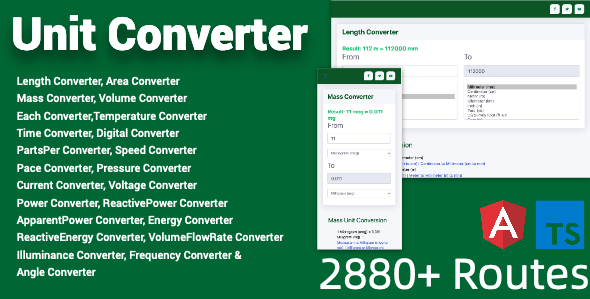 [DOWNLOAD]Online Unit Converter Tools Full Production Ready Application (Angular 15)