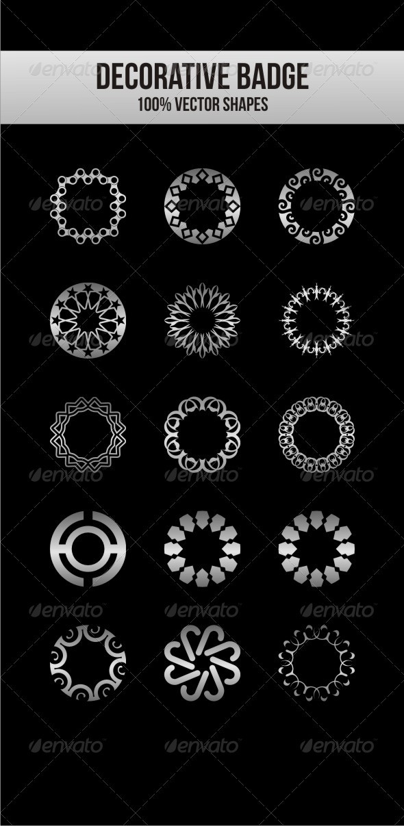 Decorative Badges - Decorative Vectors