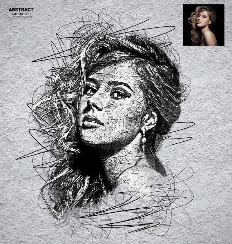 Abstract Sketch Art[Photoshop][Action][29913460]