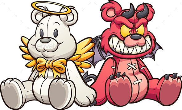 Evil Teddy Bear by memoangeles