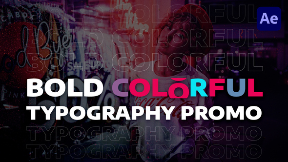 Bold Colorful Typography - VideoHive 29949010