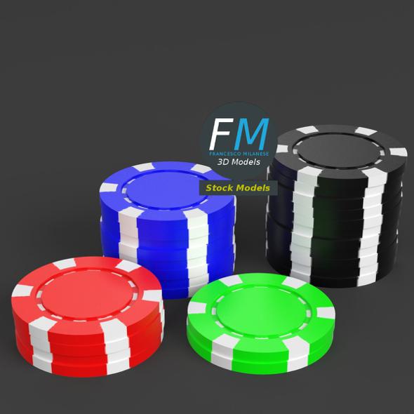 Casino tokens stacks - 3Docean 22297715