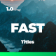 Fast and Stylish Titles - VideoHive Item for Sale